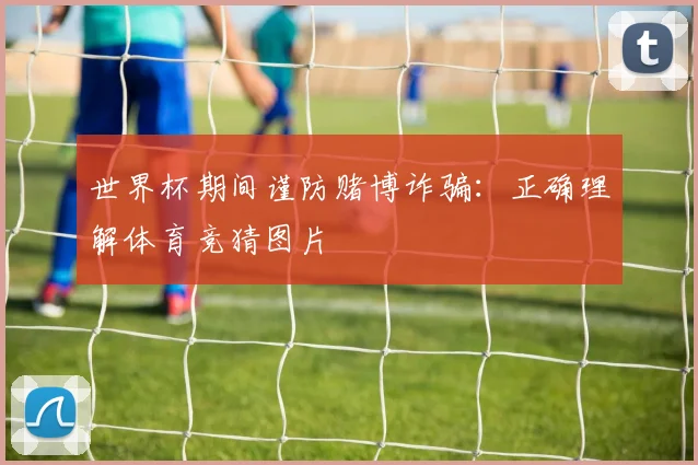 世界杯期间谨防赌博诈骗：正确理解体育竞猜图片